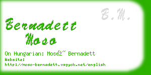 bernadett moso business card